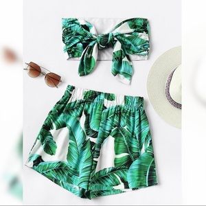 NWOT bandeau short set